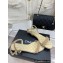 Chanel Heel 2cm Ankle Pearl Sandals Beige 2023