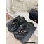 Chanel Calfskin Charms Thong Mules Black 2023