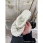 Chanel Calfskin Charms Thong Mules White 2023