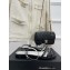 Chanel Lambskin Chain Flat Sandals Black 2023