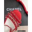 Chanel Lambskin Chain Flat Sandals Red 2023