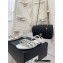 Chanel Lambskin Chain Flat Sandals White 2023