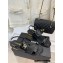 Chanel Gold Heel 3cm Patent Goatskin Sandals Black 2023