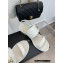 Chanel Gold Heel 3cm Patent Goatskin Sandals White 2023