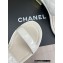 Chanel Gold Heel 3cm Patent Goatskin Sandals White 2023
