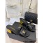 Chanel Gold Heel 7cm Patent Goatskin Mules Black 2023