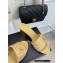 Chanel Gold Heel 7cm Patent Goatskin Mules Beige 2023