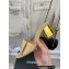 Chanel Gold Heel 7cm Patent Goatskin Mules Beige 2023