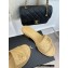 Chanel Gold Heel 3cm Patent Goatskin Mules Beige 2023