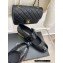 Chanel Gold Heel 3cm Patent Goatskin Mary Janes G39732 Black 2023