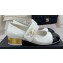 Chanel Gold Heel 3cm Patent Goatskin Mary Janes G39732 White 2023