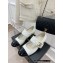 Chanel Gold Heel 3cm Patent Goatskin Mary Janes G39732 White 2023