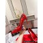 Christian Louboutin Heel 10cm Crystal Around Pumps Patent Red