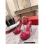 Christian Louboutin Heel 15cm Platform 5cm Ankle Strap Sandals Patent Fuchsia