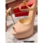 Christian Louboutin Heel 15cm Platform Jenlove Alta Open-toe pumps Patent Nude