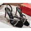 Christian Louboutin Heel 10cm Emilie Strass Sandals Black