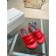 JW Anderson Bumper-tube Leather Slides Padded tubular Red 2023