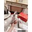 Christian Louboutin Heel 10cm Me Dolly Cystal Fur Mules Sandals Poupee Pink