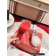 Christian Louboutin Heel 10cm Me Dolly Cystal Fur Mules Sandals Poupee Pink
