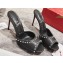 Christian Louboutin Heel 10cm Me Dolly Spike Mules Sandals Black