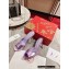 Christian Louboutin Heel 10cm Me Dolly Mules Sandals Metallic Purple
