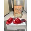 JW Anderson Bumper-tube Leather Slides Padded tubular Red 2023