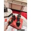 Christian Louboutin Heel 8.5cm Miss Sabina Sandals Patent Black