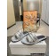 JW Anderson Bumper-tube Leather Slides Padded tubular Silver 2023