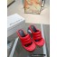 JW Anderson Heel 9cm Bumper-tube Leather Mules Padded tubular Red 2023