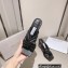 Jimmy Choo Heel 8.5cm Haiti Leather Mules Black 2023
