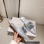 Jimmy Choo Heel 10.5cm/8.5cm/7.5cm Crystal Covered Pointy Toe Pumps/Flats/Mules Silver 2023