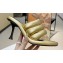 JW Anderson Heel 9cm Bumper-tube Leather Mules Padded tubular Gold 2023