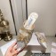 Jimmy Choo Heel 10.5cm/8.5cm/7.5cm Crystal Covered Pointy Toe Pumps/Flats/Mules Gold 2023