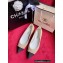 Chanel Chain Grosgrain Flats Lambskin Quilting Beige 2023