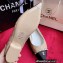 Chanel Chain Grosgrain Flats Lambskin Quilting Beige 2023