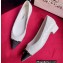 Chanel Chain Grosgrain Flats Lambskin Quilting White 2023