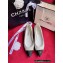 Chanel Chain Grosgrain Flats Lambskin Quilting White 2023