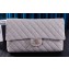 Chanel Maxi Clutch Bag in Grained Calfskin Gray 2023