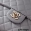 Chanel Maxi Clutch Bag in Grained Calfskin Gray 2023