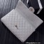 Chanel Maxi Clutch Bag in Grained Calfskin Gray 2023