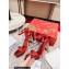 Christian Louboutin Heel 10cm Lipstrass Queen Sandals Patent Red