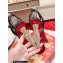 Christian Louboutin Heel 10cm Lipstrass Queen Sandals Satin Black