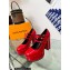 Louis Vuitton Heel 11.5cm Platform 4.5cm Fame Pumps Glazed calf leather Red 2023