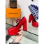 Louis Vuitton Heel 11.5cm Platform 4.5cm Fame Pumps Glazed calf leather Red 2023