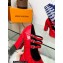 Louis Vuitton Heel 11.5cm Platform 4.5cm Fame Pumps Glazed calf leather Red 2023