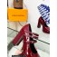 Louis Vuitton Heel 11.5cm Platform 4.5cm Fame Pumps Glazed calf leather Burgundy 2023