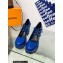 Louis Vuitton Heel 11.5cm Platform 4.5cm Fame Pumps Glazed calf leather Blue 2023