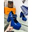 Louis Vuitton Heel 11.5cm Platform 4.5cm Fame Pumps Glazed calf leather Blue 2023