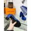Louis Vuitton Heel 11.5cm Platform 4.5cm Fame Pumps Glazed calf leather Blue 2023