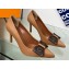 Louis Vuitton Heel 8.5cm Heartbreaker Pumps in calf leather Brown 2023